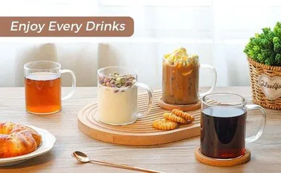 Produktbild von Famanu Teeglast Set – – Gläser für Kaffee 4 Stück