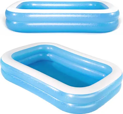 Zdjęcie produktu dla Bestway Nadmuchiwany Basen Rodzinny Prostokątny 262x175x51 cm Niebieski Biały