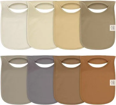Image de Lot de 8 bavoirs en tissu à velcro pour filles et garçons - Bavoirs triangulaires à velcro avec lanière, bavoirs ultra-absorbants, bandanas pour nouveau-nés, bavoirs en Coton, bavoirs pour bébés (Terraott)