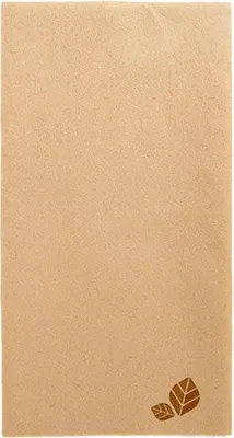Image de Serviettes en papier kraft Premium Airlaid 1/8 40 x 40 cm 25 pièces.