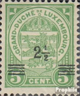 Produktbild von Briefmarken Luxemburg 1915 Mi 107 postfrisch Aufdruckausgabe