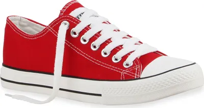 Produktbild von VAN HILL Herren Sneakers Sportschuhe Stoffschuhe Schnürer 94238, Farbe: Rot Lucky, Größe: 38