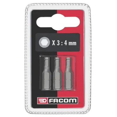 Obrázok produktu pre Bity Facom série 1 - šesťhran 4 mm 3 ks