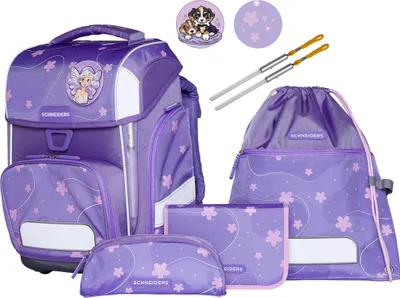 Produktbild von Schneiders Schulranzen Ergolite Set 9-teilig Flowery flieder