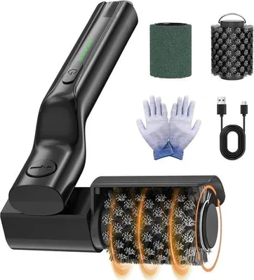 Obrázek produktu pro Elektrický grilovací kartáč s nastavitelným úhlem 180° - akumulátorový čistič grilů - 3stupňové čištění - rychlé odstraňování tuku