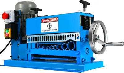 Obrázok produktu pre 1,5-38 mm automatický stroj na odizolovanie drôtov 370 W druhy odizolovačov kovových káblov s 10 čepeľami Elektrický odizolovač drôtov s výkonom 15 m/min