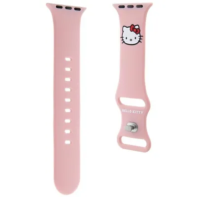 Produktbild von Hello Kitty Apple Watch Band für 38 / 40 / 41mm Silikon Kitty Head Muster
