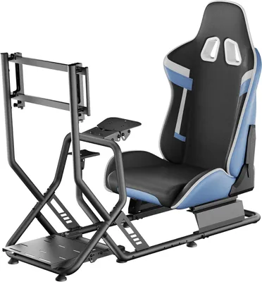 Produktbild von Rennsimulator-Sitz, Cockpit für Rennsimulation, Standardhalterung für Rennsimulator-Lenkräder, Schalthebel und Pedale, Lenkradhalterung für Rennsimulator
