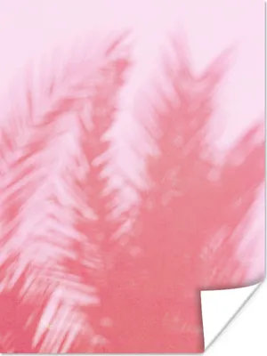Produktbild von MuchoWow® Poster Pflanzen - Blätter - Rosa 90x120 cm - Wohnzimmer