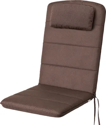 Produktbild von HOBBYGARDEN outdoor/indoor, Sitzkissen, Sitzpolster, Gartenmöbel Kissen, für Stuhle oder Liege, Polster, Sofa, 121 x 50 x 6 cm, Braun