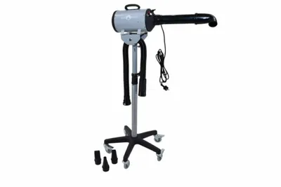 Produktbild von Standhaartrockner mit Wasserfunktion – Dogophant DP02 2200 Watt – auf Stativ – Hundehaartrockner für Hundesalons – für Hunde und Welpen