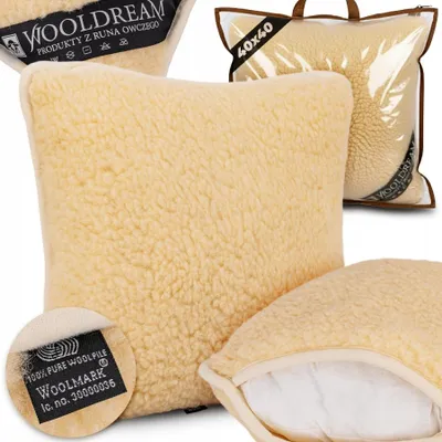 Obrázek produktu pro Polštář Wooldream Merino, 40x40 cm, s texturou