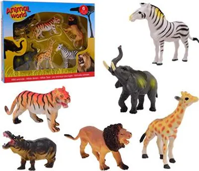 Produktbild von 6 Wildtiere im Karton