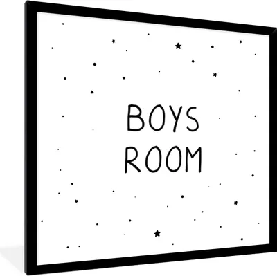 Produktbild von MuchoWow® Gerahmtes Poster Zitate - Jungenzimmer - Sprichwörter - Jungen - Kind 40x40 cm - Poster mit Schwarzem Bilderrahmen Wandposter Rahmen Foto Bilder - Mit Rahmen - Wanddekoration Schlafzimmer