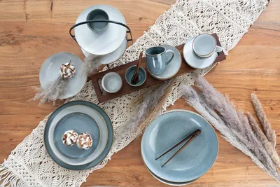 Image de ASA Selection Assiette à pain, Assiette à pain, Assiette plate, Assiette à dessert, Grès, Denim, Ø 14.5 cm, 27131118