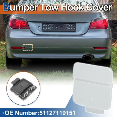 Image de Couvercle De Crochet De Remorquage De Pare-Chocs Arriššre Blanc Pour Bmw 525I 2004-2007 Pour Bmw 545I 2004-2005 No.51127119151 - Pack De 1