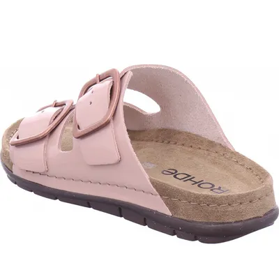 Produktbild von Rohde Damen-Pantolette mit Tieffußbett Altrosa, Farbe:rot, EU Größe:37