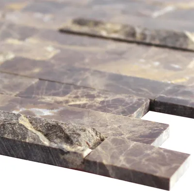 Produktbild von Naturstein Marmor Mosaikfliesen Johannesburg Braun