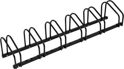 Image de Support à vélos en métal, pour sol ou mur | Noir | 160,5 x 32 x 27 cm