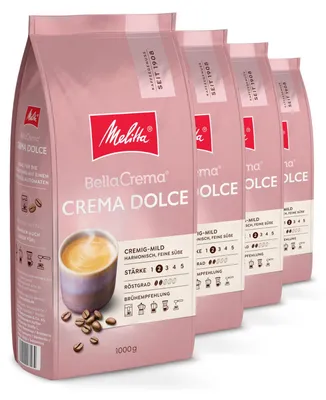 Produktbild von Melitta BellaCrema Crema Dolce, Kaffeebohnen, für Kaffee-Vollautomaten, im Set