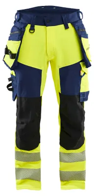 Produktbild von Blakläder High Vis Arbeitshose 4-Wege-Stretch 1122, Farbe:High Vis Gelb/Marineblau, Größe:C152