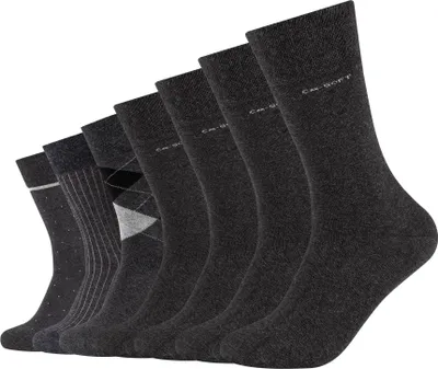 Produktbild von Camano Socken 7er-Pack ca-soft mit weichem Komfortbund anthracite melange 39-42