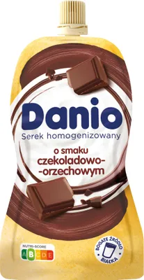 Produktbild von Danio Homogenisierter Käse mit Schokoladen- und Haselnussgeschmack 120 G
