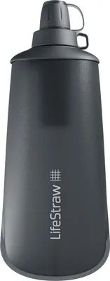 Produktbild von LifeStraw Peak Serie Collapsible Bottle, Faltbare Flasche Mountain Grey, 1 Liter