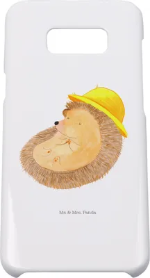 Produktbild von Mr. & Mrs. Panda Samsung Galaxy S8 plus Handyhülle  Igel Beten - Weiß - Geschenk, Cover, Lustige Sprüche, Genießen, Handy Case, Sonnenhut, Gott, Hülle, Dankbarkeit, Amen