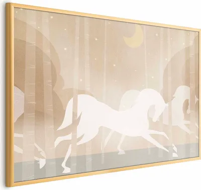 Produktbild von Posterpapier Poster - Galloping Horses 60x40 cm Für Kinder e-A-10140-ao-a