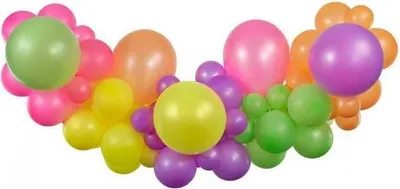 Image de Guirlande de ballons - NEON set - 300 cm - Disco - 65 cm