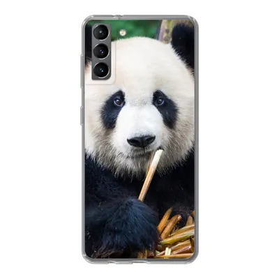 Produktbild von MuchoWow® Handyhülle Schutzhülle Hülle für Samsung Galaxy S21 Plus Panda - Bambus - Natur Silikon Softcase Handy Hülle - Handy-Tasche