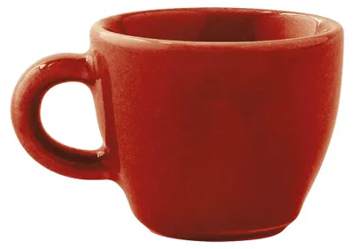 Produktbild von Espressotasse 0,03 l siena red - Mediterranes Geschirr aus Porzellan mit Steingut- und Keramiklook, kleine dickwandige Tasse für Espresso