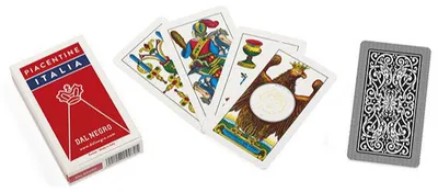 Productafbeelding van Spelkaarten, Piacentine, 91 mm, karton, bruin, 40 stuks
