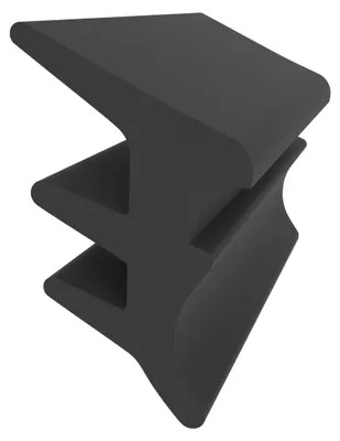 Produktbild von Verglasungsdichtung für Heroal und Schüco Fenster - Schwarz - 10 Meter - 9,5 mm Breite - Fensterdichtung Glasfalz - Gummiprofil für Fensterrahmen
