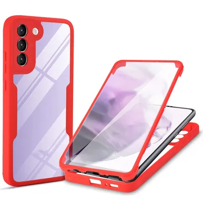 Image de Coque de protection pour Samsung Galaxy S22 5G, étui, housse, bumper, couleur : rouge