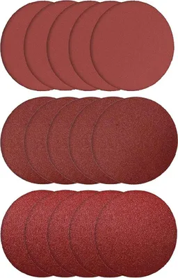 Produktbild von Schleifscheiben selbstklebend Schleifpapier 30 Stück Ø125mm 10x K80 + 10x K150 + 10x K240 + Aufbewahrungsfolie