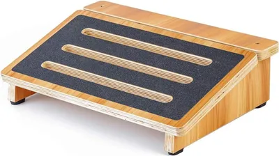 Zdjęcie produktu dla Ergonomiczny podnóżek - Przenośna pomoc dla postawy - Drewno