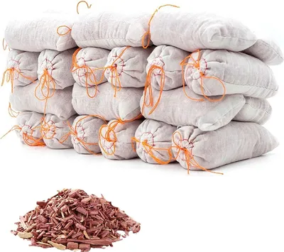 Produktbild von 15er-Pack Zedernholzsäckchen, Zedernholzspäne für Schränke und Schubladen, Zedernholzblöcke zur Kleideraufbewahrung, Schutz vor Schrankmotten aus Zedernholz