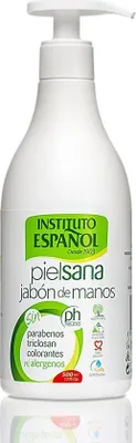 Produktbild von Instituto Español Healthy Skin Soap Dish, Hände, Flüssigseife, Pumpenflasche, Reinigend, Feuchtigkeitsspendend, Aqua (water), sodium laureth sulfate, Cocamidopropyl betaine, Cocamide mipa, Laureth-4, Sodium..., 500 ml