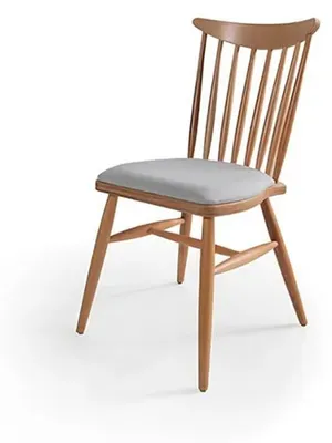 Immagine prodotto di Sedia da pranzo Sedia da sala da pranzo Sedia da cucina Sedia di legno Poltrona Sedie Beige