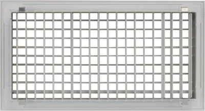 Produktbild von Rechteckiges Aluminiumgitter Serie Gdd mit Doppeldeflexion, 500x100 mm