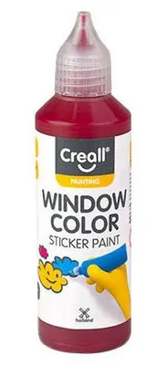 Image de Peinture pour fenêtres Creall Rouge foncé - 80 ml