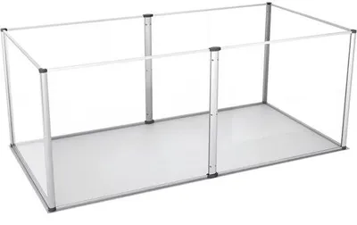 Obrázek produktu pro Průhledná akrylová klec pro zvířata S, 6 dvířek, 124 x 63 x 40 cm, pro drobná zvířata