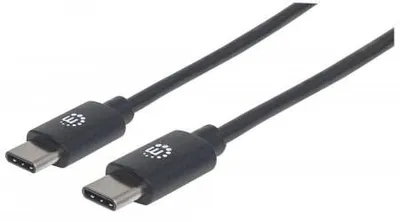 Obrázek produktu pro MANHATTAN kabel Hi-Speed USB-C, Type-C Male to Type-C Male, černý – 0,5 m