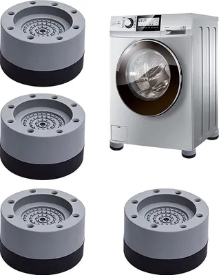 Produktbild von Waschmaschine Fš¹?e Pad Fu?polster 4 Stš¹ck Universal Anti Vibration Waschmaschine Fš¹?e [Vibrationsd?mpfer]Anti Rutsch Gummi-Fu?polster Schwingungsd?mpfer Antirutschmatte fš¹r Waschmaschinen und Trockner