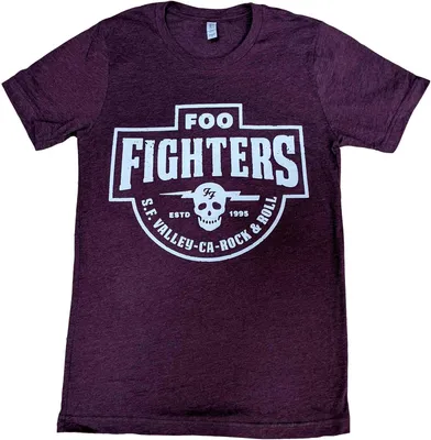 Image de Foo Fighters - "SF Valley" T-shirt homme/femme unie RO4427 (S) (Rouge vin)