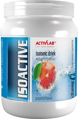 Produktbild von Activlab ISOACTIVE Isotonic Drink 630g, optimale Zusammensetzung aus Elektrolyten, Mineralstoffen, Kohlenhydraten und B-Vitaminen - Grapefruit