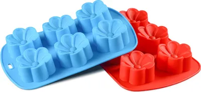 Image de 2 pièces Moule en silicone Plumeria Rubra Moule 6 empreintes Moule à savon Oeuf Fleurs Moules en silicone Pour gâteaux Savon Pralines Cupcake Bougie