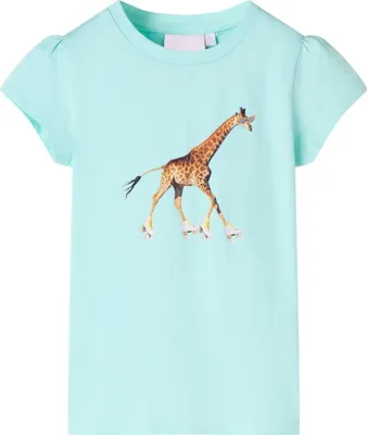 Produktbild von Design Kinder-T-Shirt Hellblau 128, Langarmshirts 2024 Neu